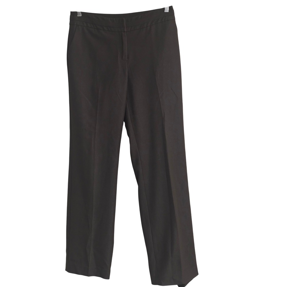 Cato Womens Sz 8 Dark Brown Straight Leg Dress Pants Professional Trousers‎ C9